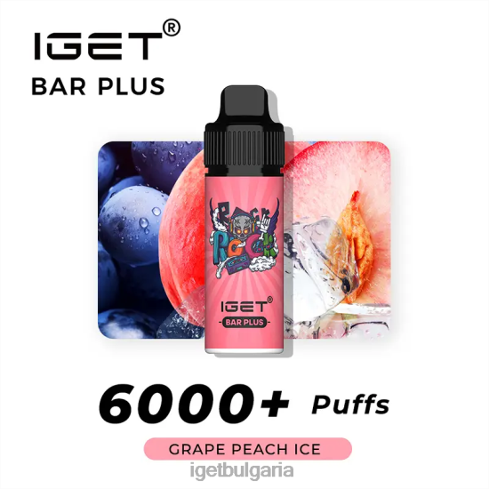 IGET Eshop - bar плюс 6000 впръсквания BB02D236 гроздова праскова lce