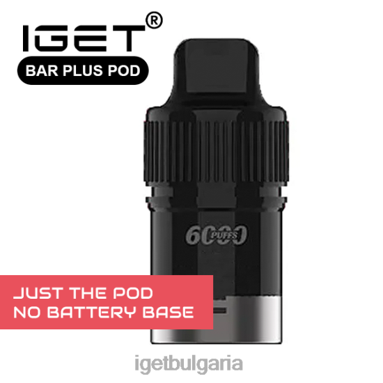 IGET Vape Price - bar plus - само под - черна гора - 6000 впръсквания (без основа на батерията) BB02D670 само черна гора