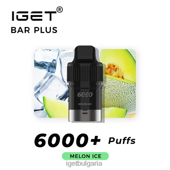 IGET Vape Flavours - bar plus pod 6000 впръсквания BB02D260 лед от пъпеш