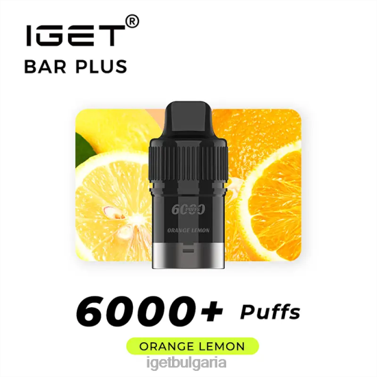 IGET Vape - bar plus pod 6000 впръсквания BB02D261 портокал лимон