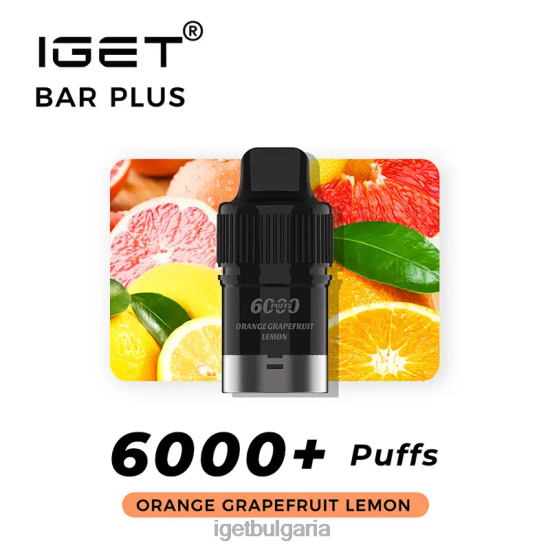 IGET Eshop - bar plus pod 6000 впръсквания BB02D266 портокал грейпфрут лимон